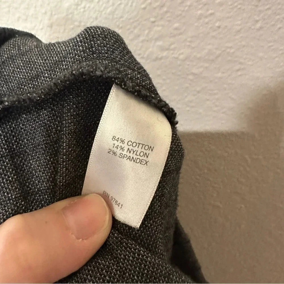 J. Jill Pointe Slim Leg Pants Dark Gray with Small Checker Print Size Small GUC - Picture 4 of 8